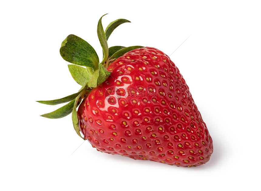 以白色背景隔离的草莓图片