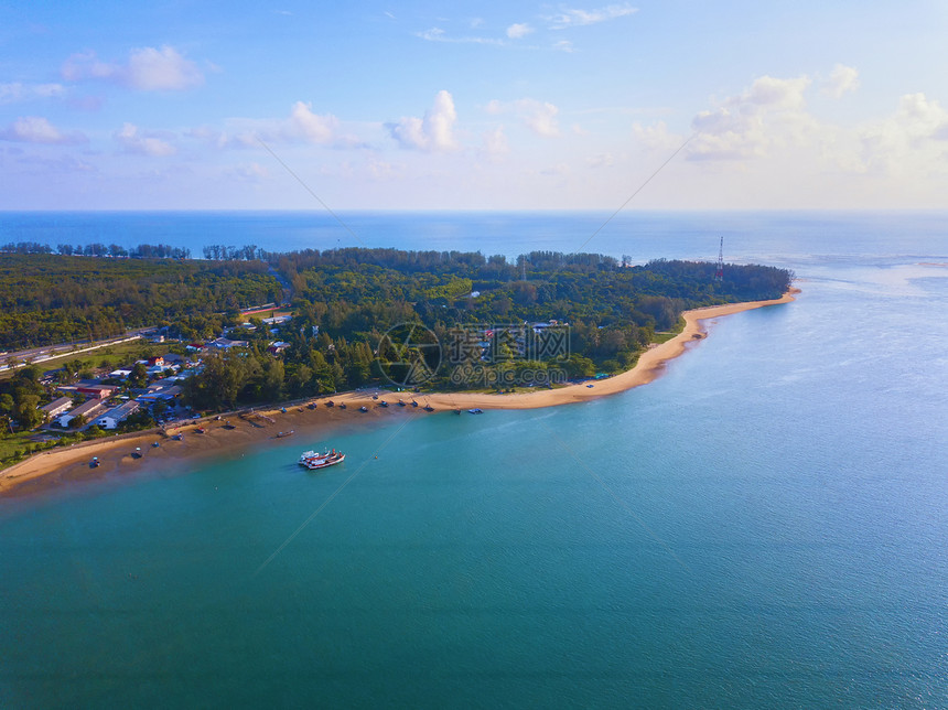 夏季泰国普吉湾岛安达曼海湾海图片