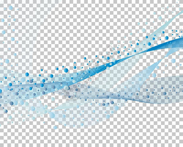水滴设计抽象蓝色矢量气泡背景图插画