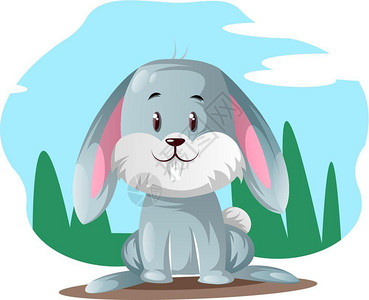 卡通可爱的兔子背景图片