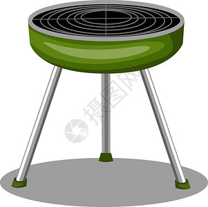 绿色烧烤架背景图片