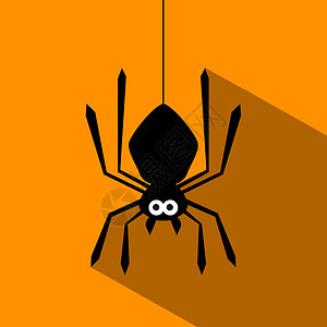 卡通蜘蛛灰色背景上的蜘蛛3D投影背景