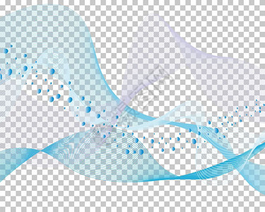 蓝色气泡矢量抽象线条背景图图片