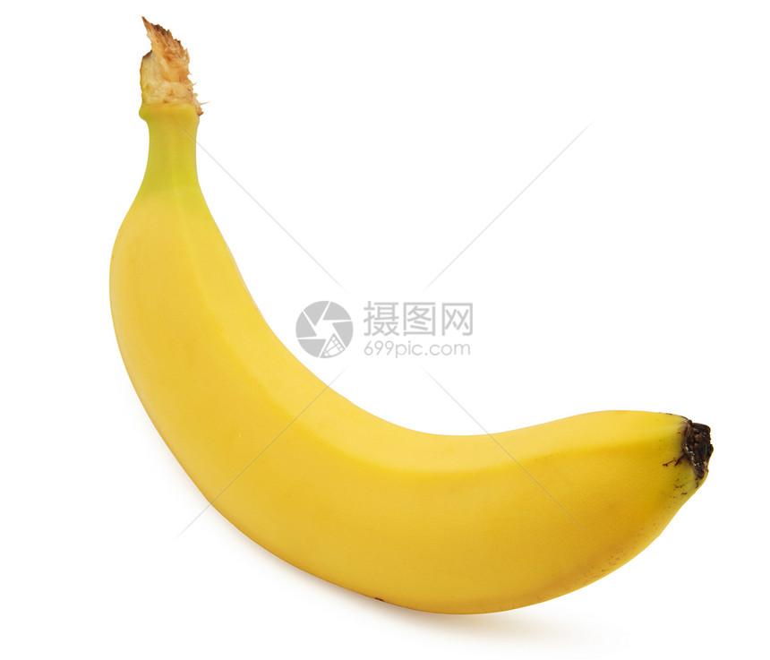 被白背景孤立的香蕉图片