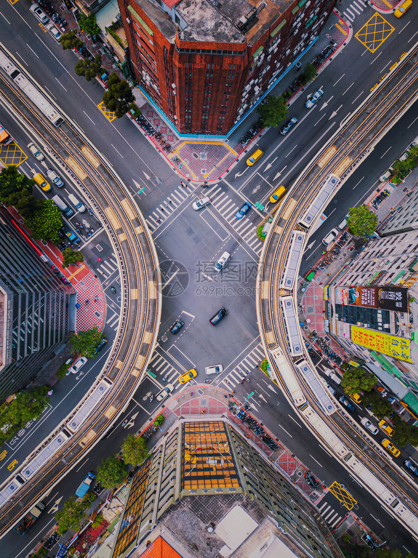 台北公路空中视图图片