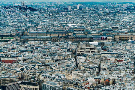 巴黎美丽的全景观图片