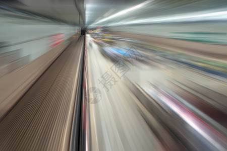 地下铁路隧道城市火车运输背景的速动图片