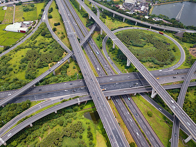 台湾立交桥空中视图图片