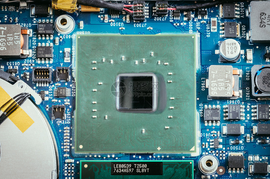 电路板上的脑芯片关闭电脑技术图片