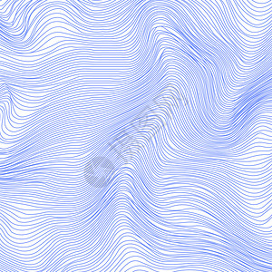 蓝色波形背景Grunge线条纹理模式图片