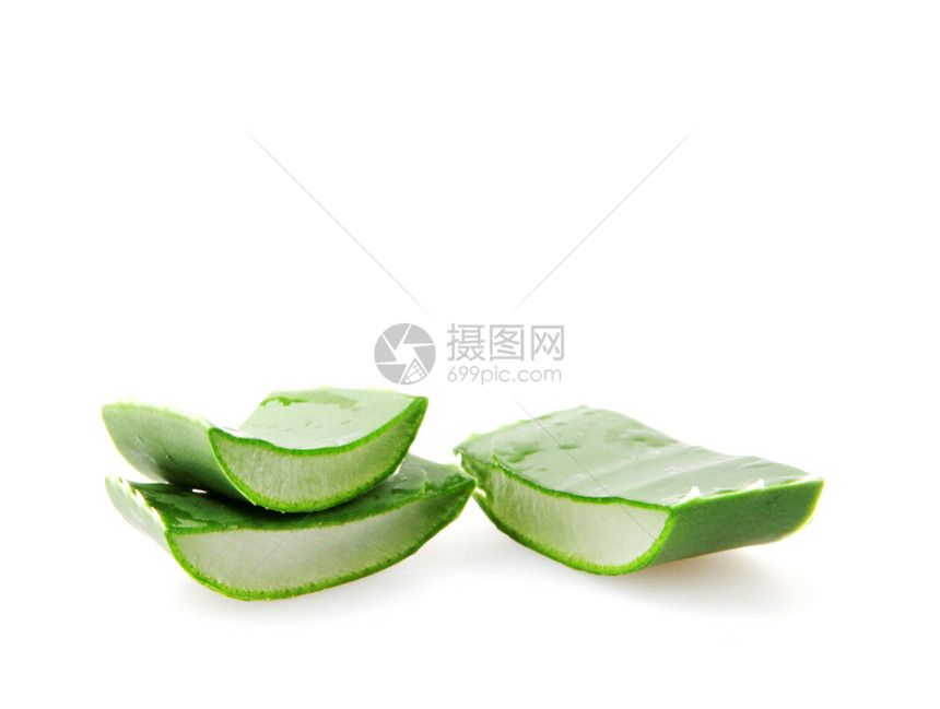 白色背景上的AloeVera图片