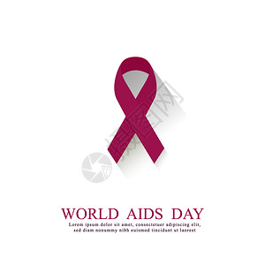 PinckRibbon世界艾滋病日概念图片