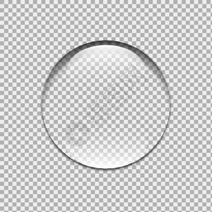 滴胶透明素材3d写实水滴插画