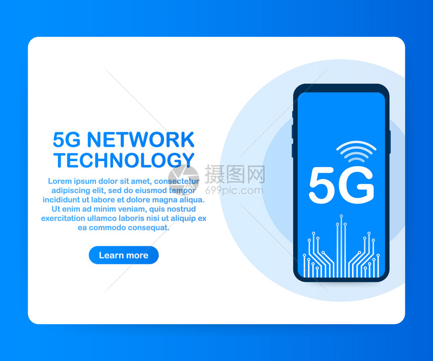 5G网络无线系统和互联网通信络病媒存量图解图片