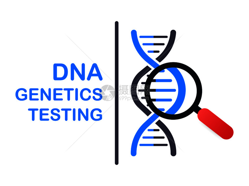DNA测试遗传诊断概念工程可用于网络标语脱氧核糖酸病媒库存图解图片