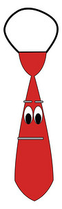 君山银针红领带的Emoji红领带两双奥瓦尔形眼向下滚动少数银针棒扣片剪看起来惊人的矢量颜色图画或插插画