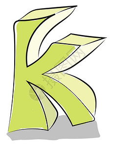 卡通英文字母K背景图片