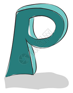卡通英文字母P背景图片