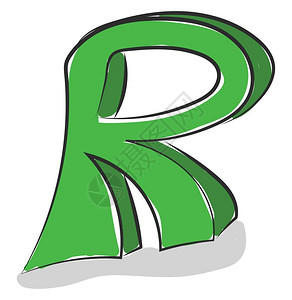 卡通英文字母R图片