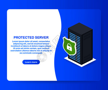 网站防护保护服务器数据库保护概念服务器机架数据库安全防护服务器装置数字计算技术矢量存图插画