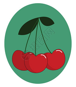 红色樱桃背景图片