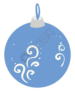 用于装饰圣诞树的多彩挂蓝铃使房子眨眼并创造节气氛矢量彩色画或插图图片