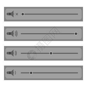 旋钮图标音乐量栏白色背景上孤立的音乐量栏过滤器控制平板设计声音混器图标调制乐Logo音量和缩放设置音量栏白背景上孤立的音乐量栏背景