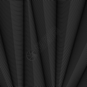 灰色条形图案黑暗背景上的瓦维丝带图案曲线纹图片