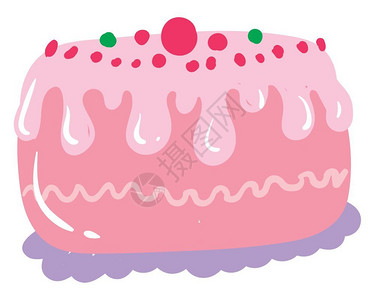 粉红色蛋糕图片