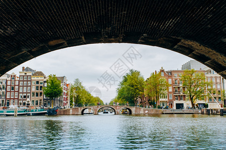 2017年9月5日荷兰阿姆斯特丹运河桥图片