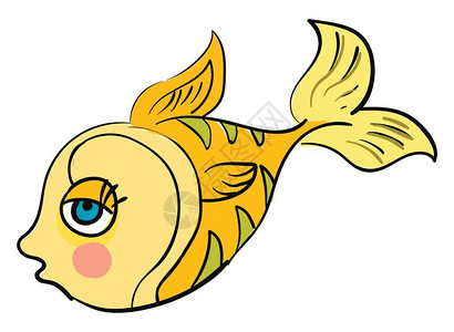 一只金鱼 背景图片
