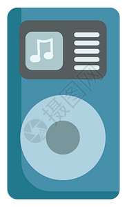 个人MP3播放器数字音频播放器设计该通过打乱选项择的矢量颜色绘图或插选择所需的音乐插画