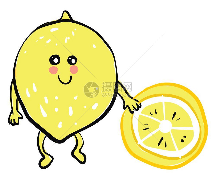 柠檬色图画或插图片