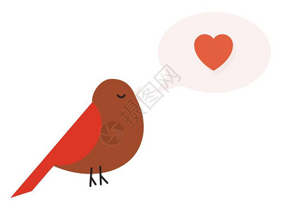 捕蝇器鸟是一种有羽毛和翅膀的温暖血液生物通常能够飞翔矢量彩色绘画或插图插画