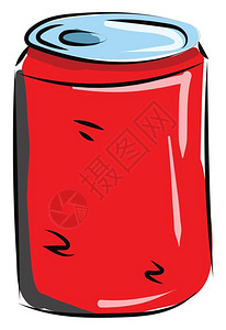 手绘卡通饮料罐子背景图片