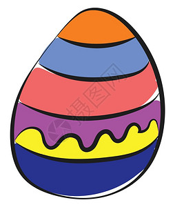 它是由巧克力制成的人工鸡蛋在复活节矢量彩色图画或插上展示图片