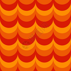 橙色波浪矢量设计背景图片