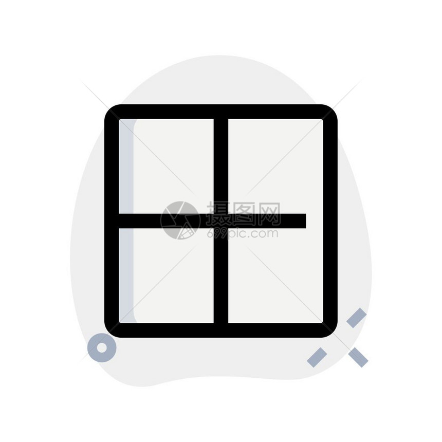 方块网格布局框架模板设计图片