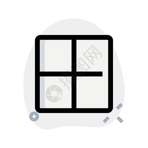 方块网格布局框架模板设计图片