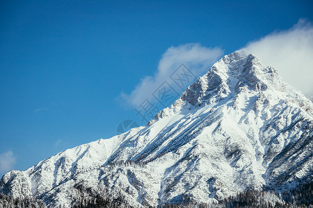 悬崖勒马寒冬风景阿尔卑斯山奥特里亚背景