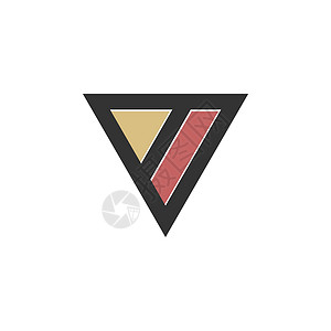 l字母logo设计V字母三角Logo模板说明设计矢量EPS10背景
