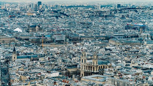 巴黎市空中观察图片