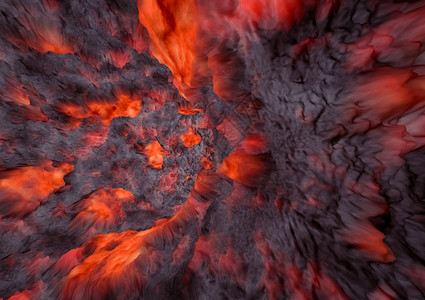 爆炸红色熔岩的质地浆裂缝泥背景