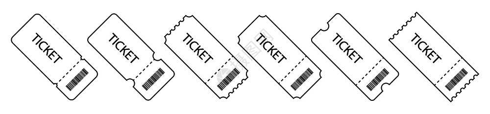 入场券矢量设计元素背景图片