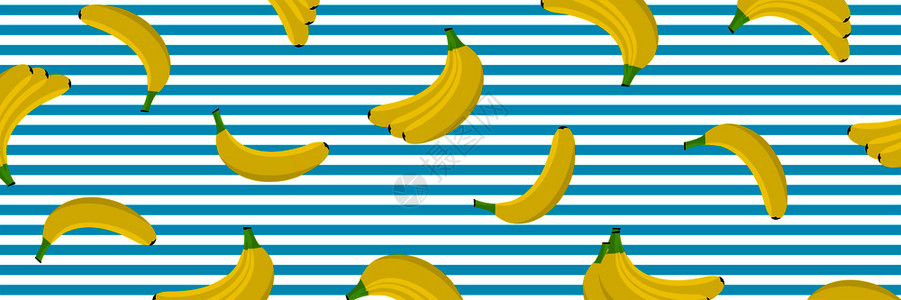 香蕉元素矢量背景图片