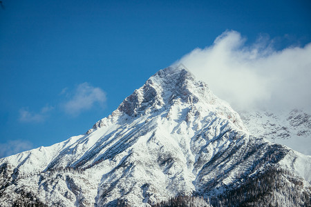 寒冬风景阿尔卑斯山奥特里亚高清图片