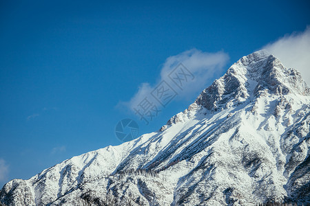 悬崖勒马寒冬风景阿尔卑斯山奥特里亚背景