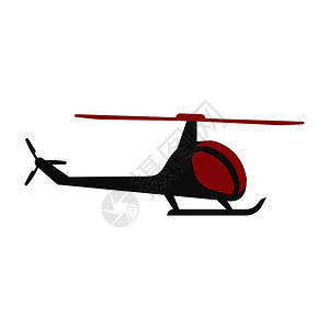 直升机飞行直升孤立的图标矢量机翼高的飞行器用于私人飞行的空中机快速包和旅行飞航空天直升运载的孤立图标矢量图片