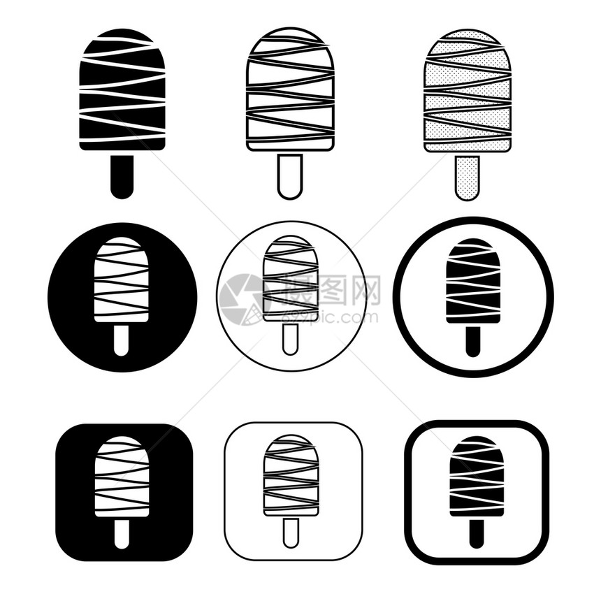 简单的IceCream图标集图片