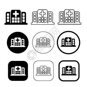 简单医院图标符号设计图片